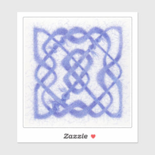 Violet Celtic Knot 6 inch Vinyl Sticker