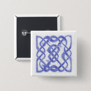 VIOLET CELTIC KNOT Square Button