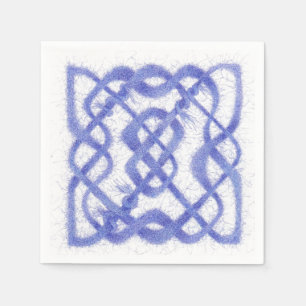 VIOLET CELTIC KNOT Standard Cocktail Paper Napkins