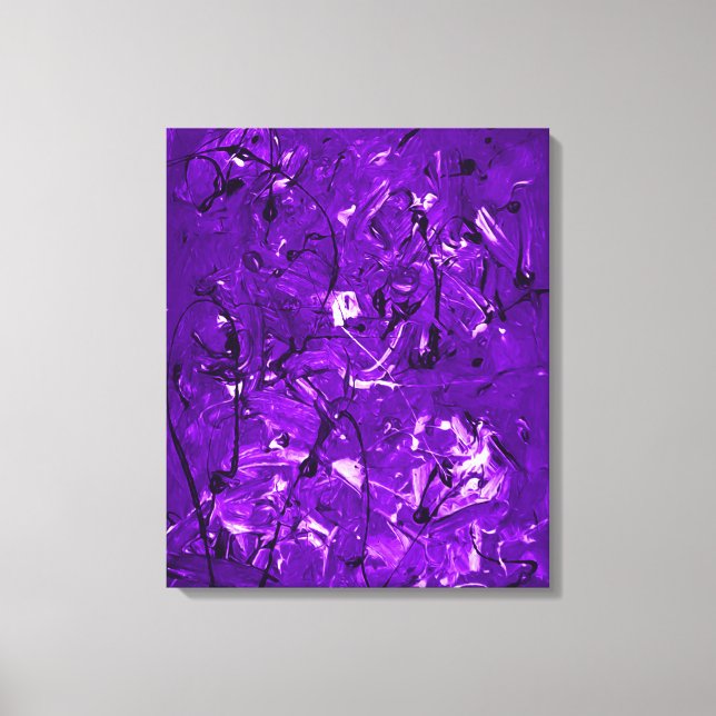 Violet Chaos Canvas Print (Front)