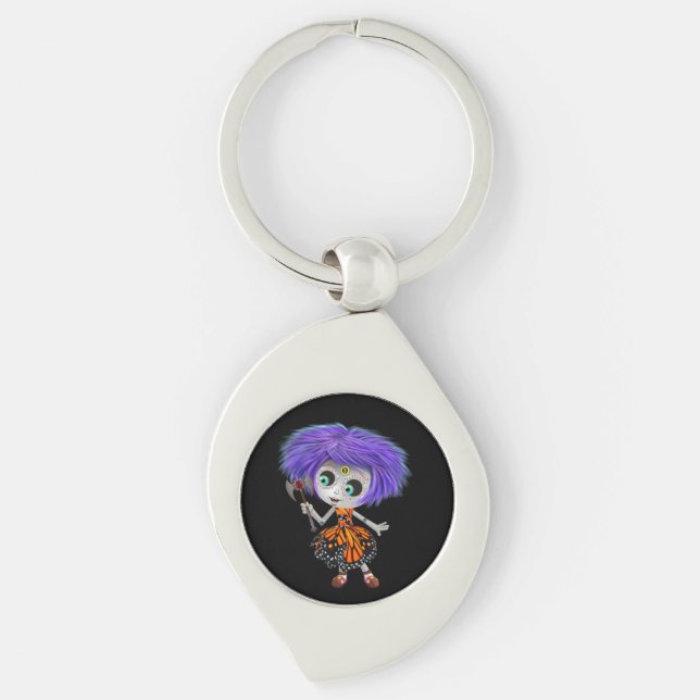 Violet Charm Keychain (Front)