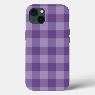 Violet checkered background iPhone 13 case