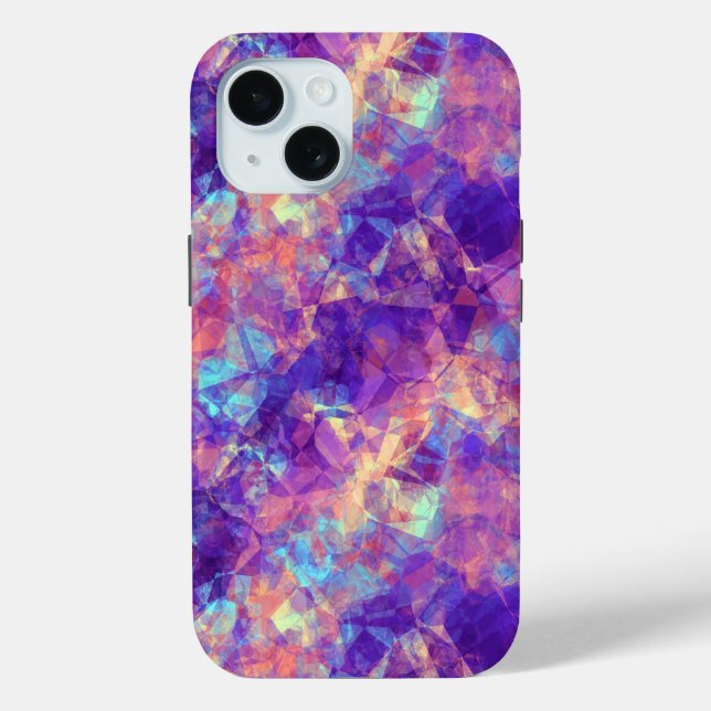 Violet Crumpled Texture Case-Mate iPhone Case (Back)