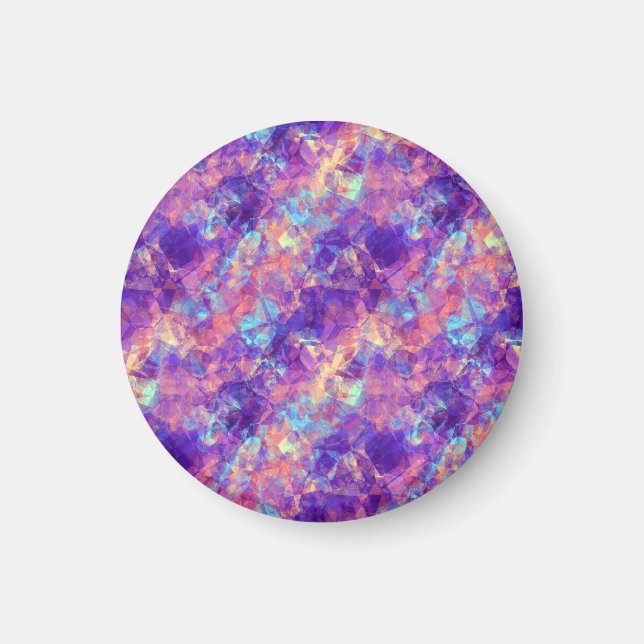 Violet Crumpled Texture Magnet (Front)