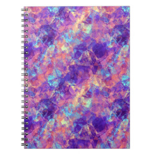 Violet Crumpled Texture Notebook