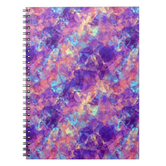 Violet Crumpled Texture Notebook (Front)