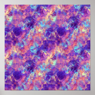 Violet Crumpled Texture Poster