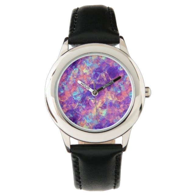 Violet Crumpled Texture Watch (Front)