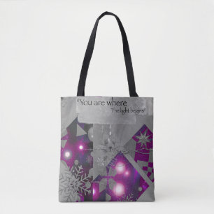 Violet Crystal Dream Tote Bag