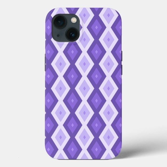 Violet diamond pattern Case-Mate iPhone case (Back)