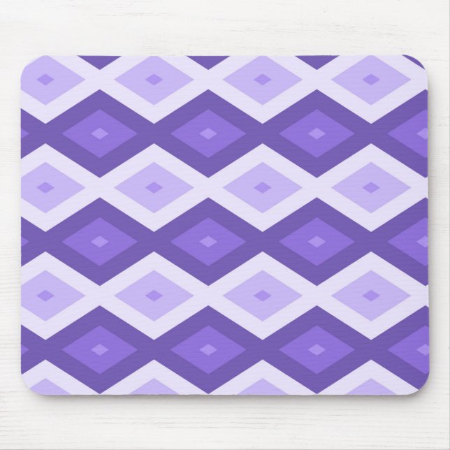 Violet diamond pattern mouse mat (Front)