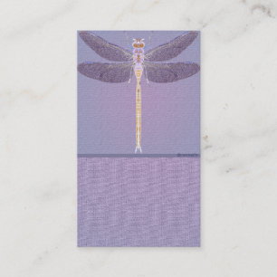 Violet Dragonfly Customisable Business Card