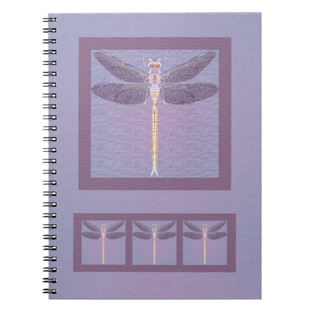 Violet Dragonfly Mother's Day Notebook (Front)