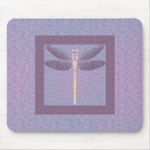 Violet Dragonfly Mouse Mat