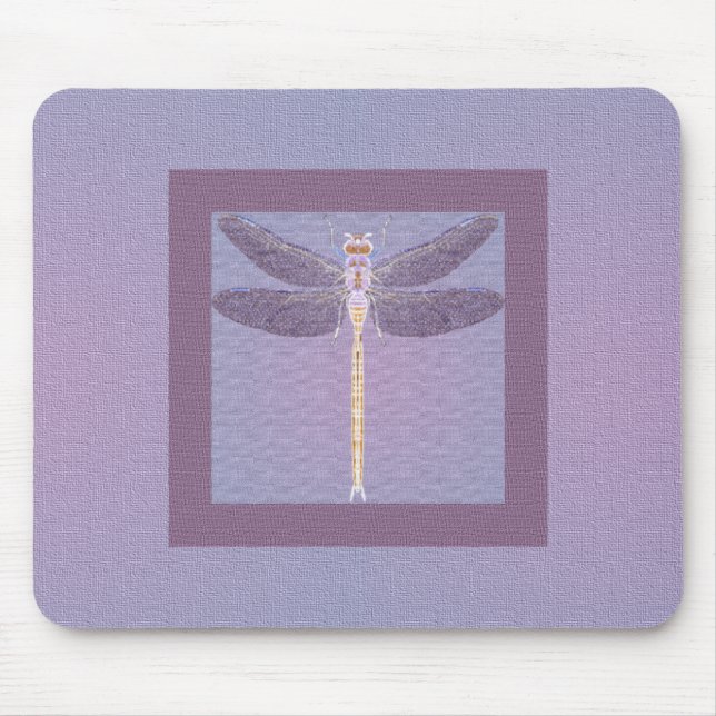 Violet Dragonfly Mouse Mat (Front)