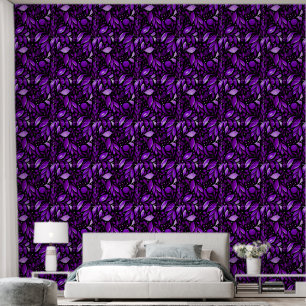 Violet Dream-Lush Purple Watercolor Botanical   Wallpaper