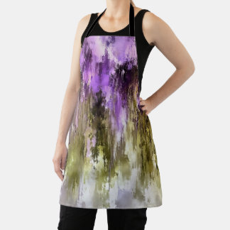 Violet Dreams And Olive Skies Apron