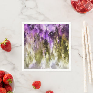 Violet Dreams And Olive Skies Napkin