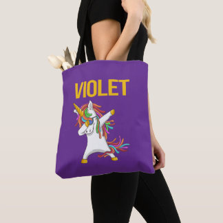 Violet Elegant Modern Funny Typography  Tote Bag