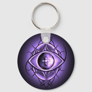 Violet Eye Design Key Ring