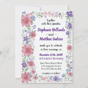 Violet Faithfulness Modesty Gentle Power of Love - Invitation