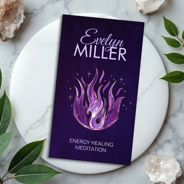 Violet flame - Amethyst Business Card (Creator Uploaded)