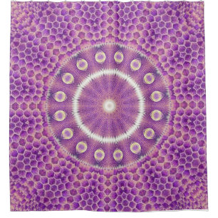 Violet Flame Hive Shower Curtain