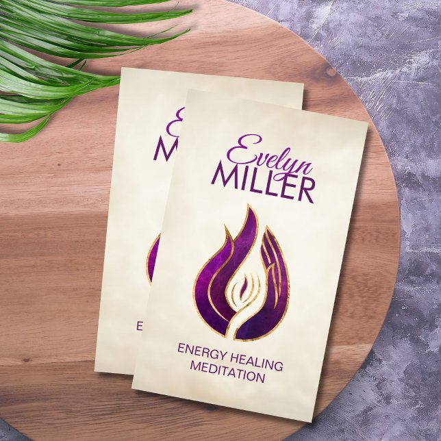 Violet flame - Purple Flame Business Card (Creator Uploaded)