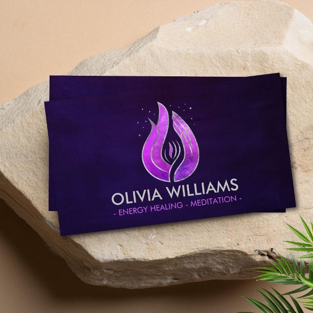 Violet flame - Purple Flame Business Card (Creator Uploaded)