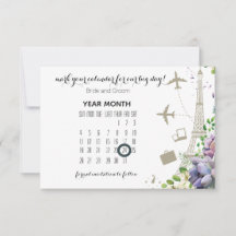 Violet Floral and Travel Themed Wedding