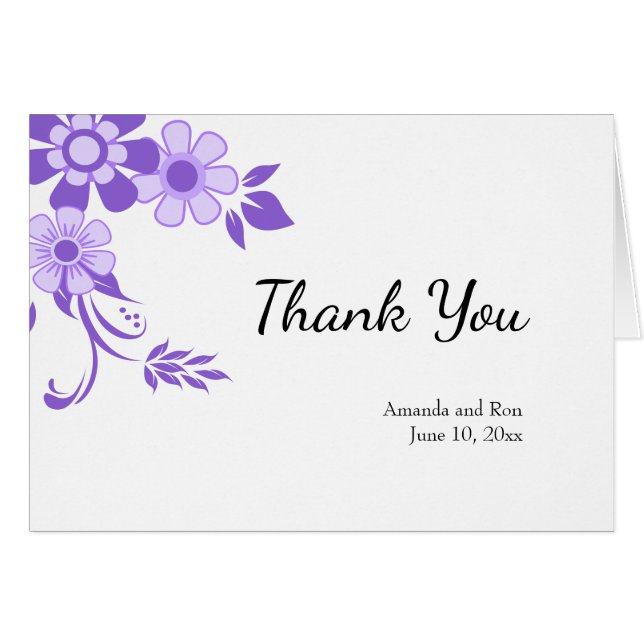Violet floral Wedding (Front Horizontal)