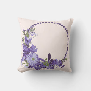 Violet Florals Cushion
