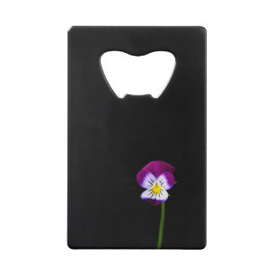 Violet Flower bocn Credit Card Bottle Opener