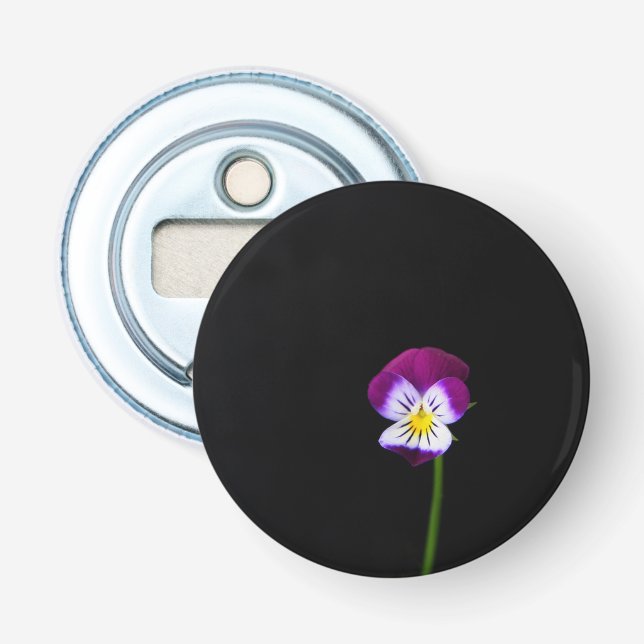 Violet Flower bocnm Bottle Opener (Front)