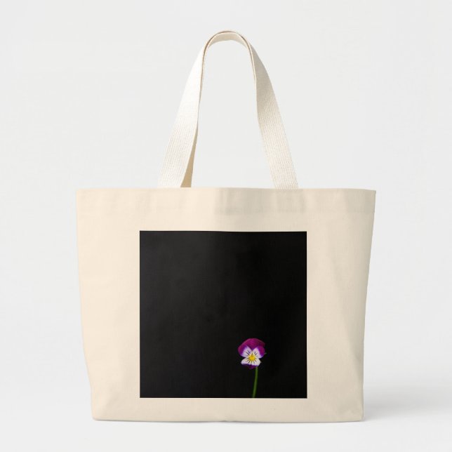 Violet Flower jtcn Large Tote Bag (Front)