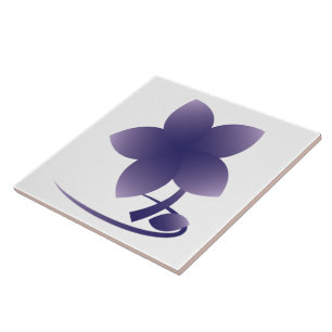 Violet flower nb tile