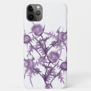 violet flower pattern iPhone 11 pro max case