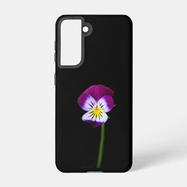Violet Flower sgcna Samsung Galaxy S21 Case (Back)