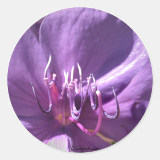 Violet Flower Wedding Envelope Seal