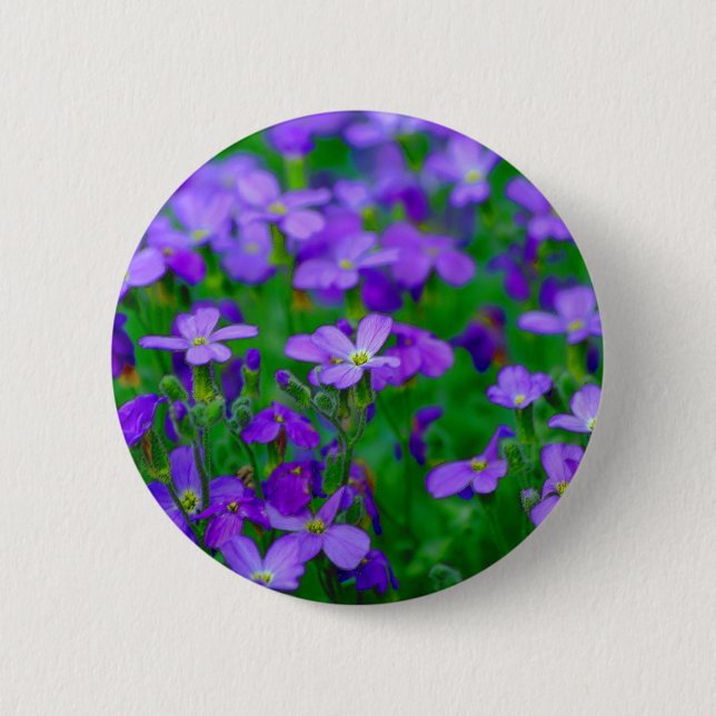 Violet Flowers Button (Front)