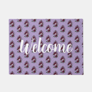Violet Flowers Doormat
