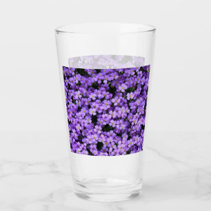 Violet Flowers Glass