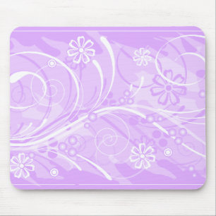 violet flowers mouse mat