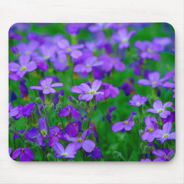 Violet Flowers Mousepad (Front)