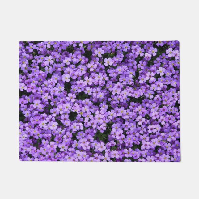Violet Flowers - Spring Doormat (Front)