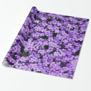 Violet Flowers Wrapping Paper