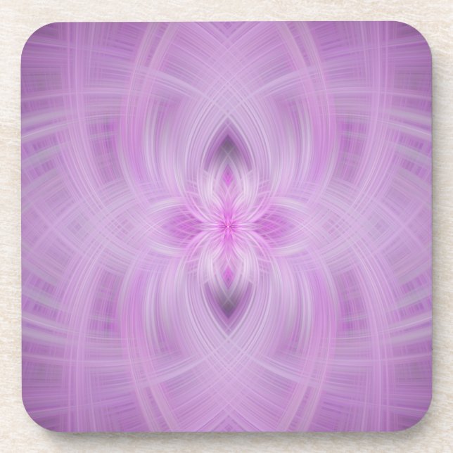 VIOLET - Fractal Art - Coaster (Front)