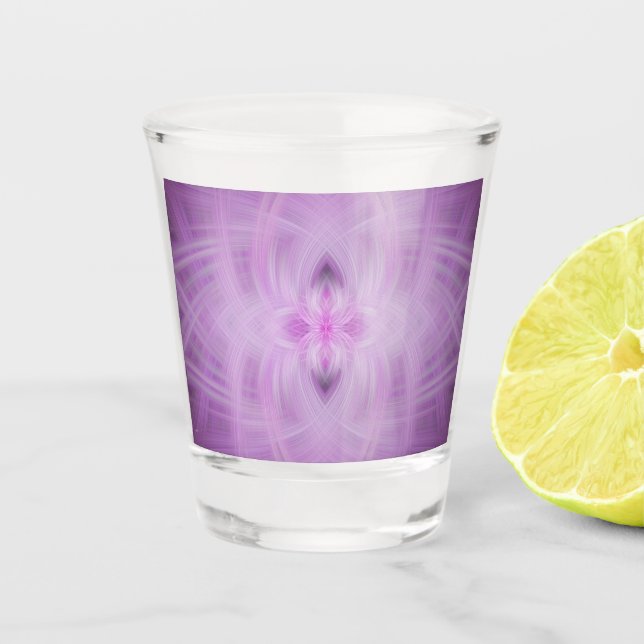VIOLET - Fractal Art - Shot Glass (Front)