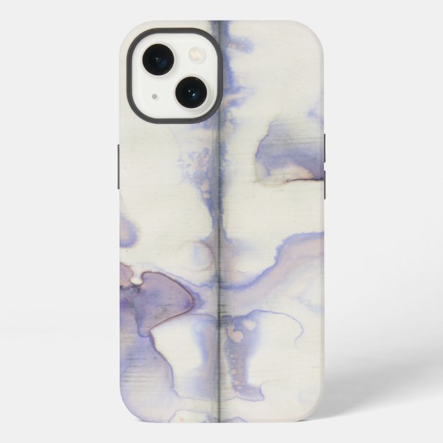 Violet Free Expression Watercolor iPhone Case (Back)