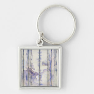 Violet Free Expression Watercolor Key Ring